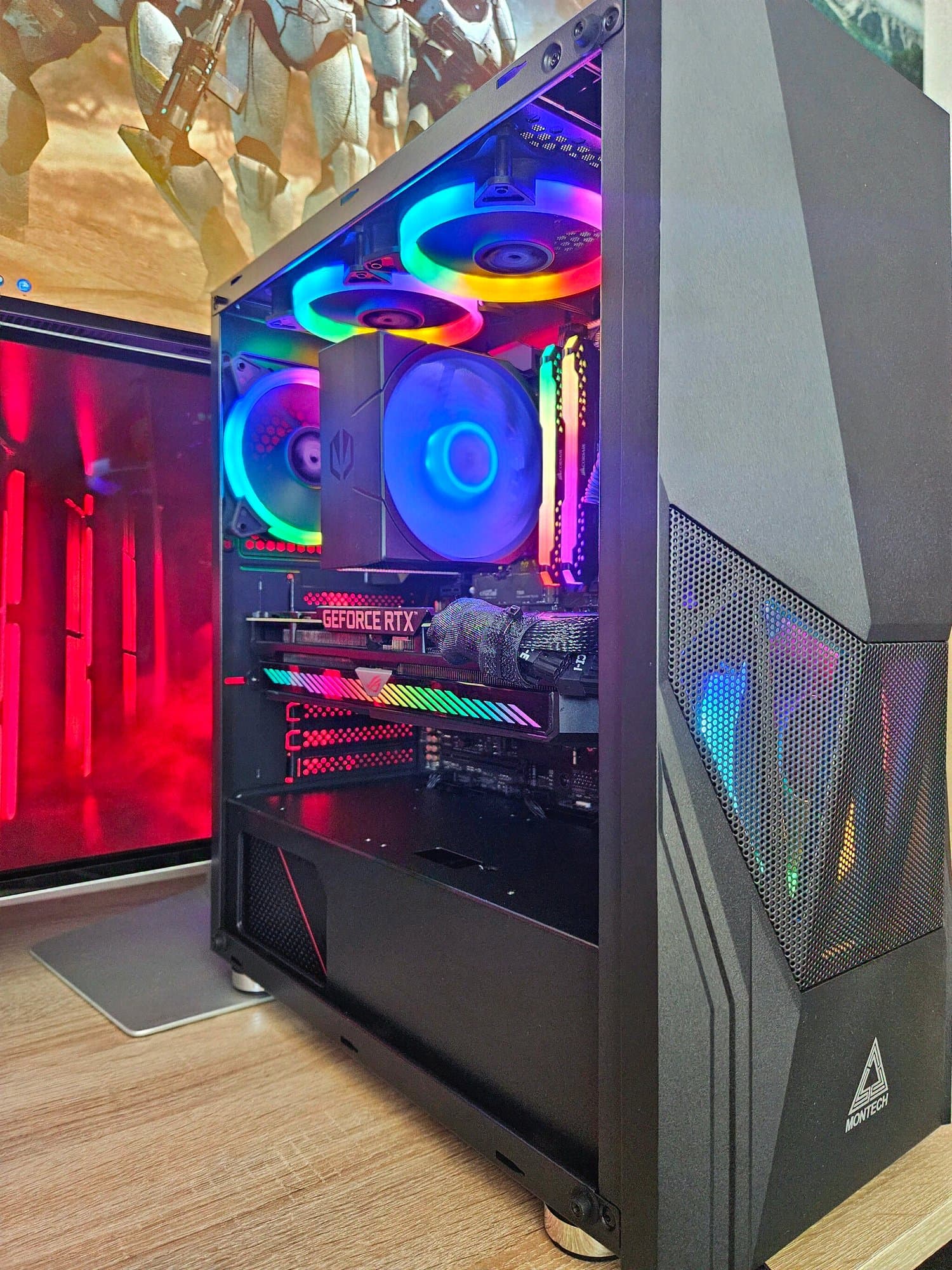 Herní PC sestava se živým ARGB RGB osvětlením – sestaven na zakázku Erelen