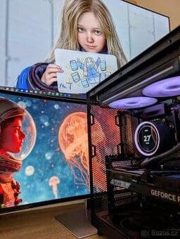 TOP Herní PC – RTX 5070 Ti / 9800X3D — RTX 5070 Ti · Ryzen 9800X3D · X870E · 64GB DDR5 · 1200W · Win11 — Erelen Olomouc